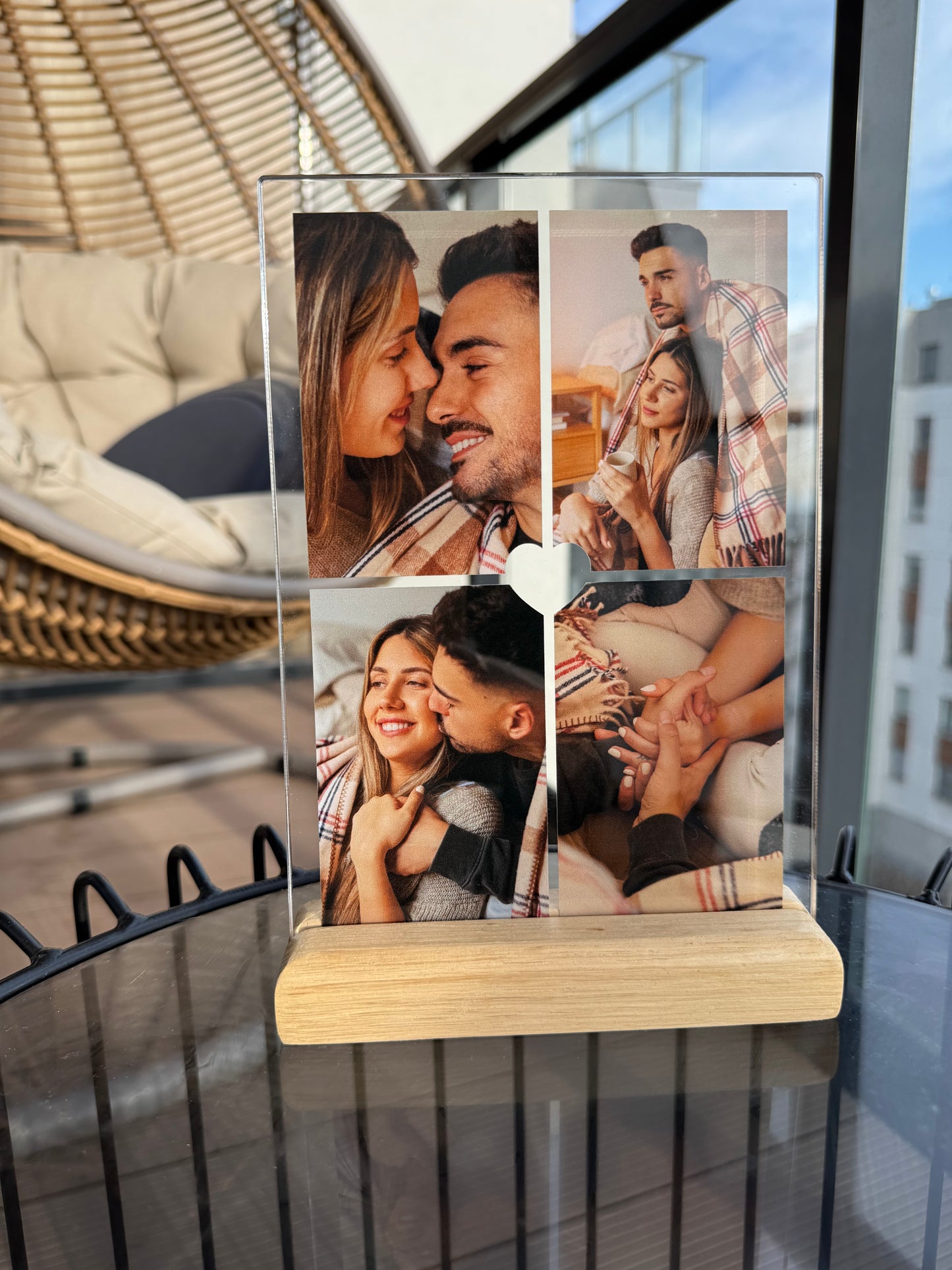 Personalizowana Tabliczka "4 miłosne zdjęcia" (3 wersje)