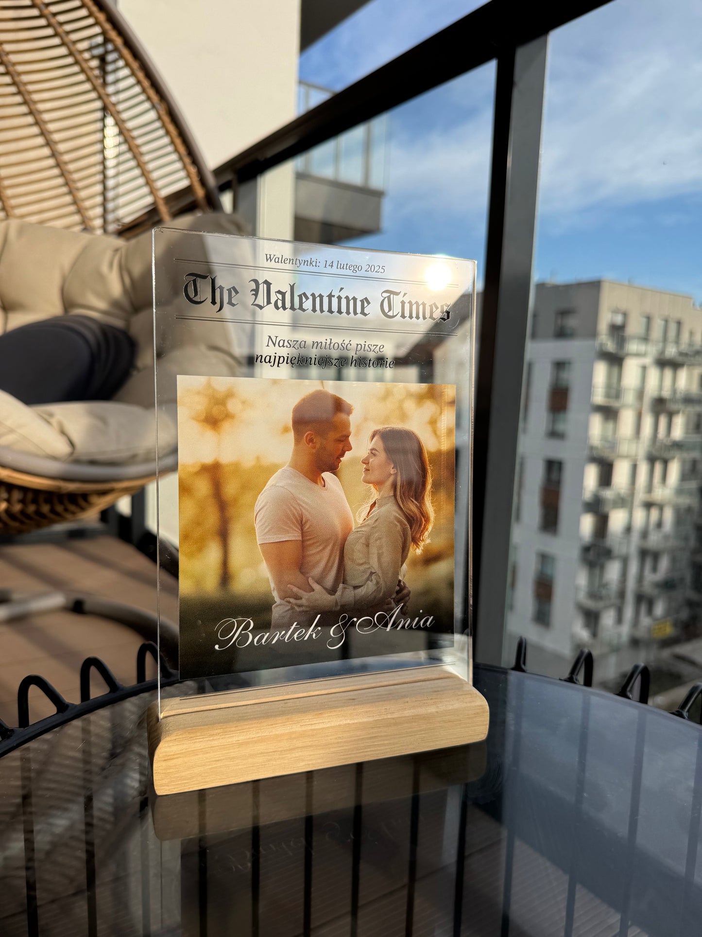 Personalizowana Tabliczka "The Valentine Times"