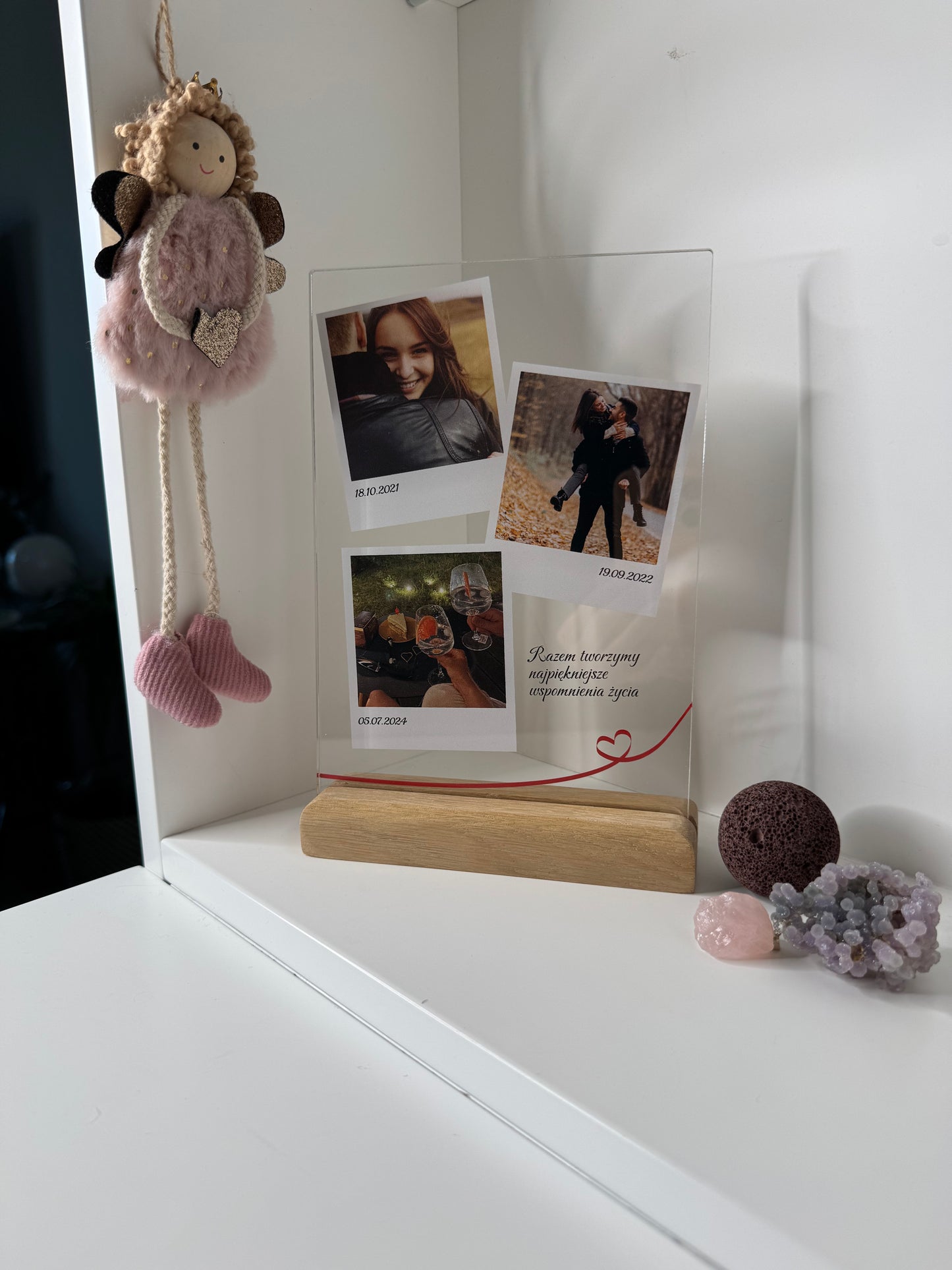 Personalizowana Tabliczka "Polaroid" (2 lub 3 zdjęcia)