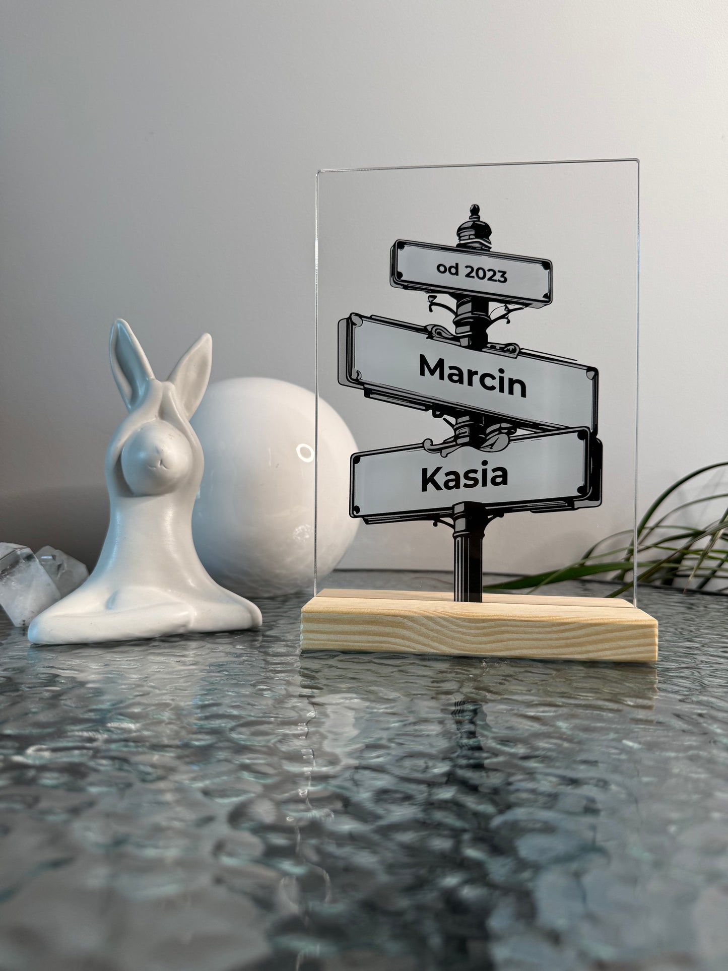 Personalizowana Tabliczka "Aleja wspólnej drogi" (2 wersje)