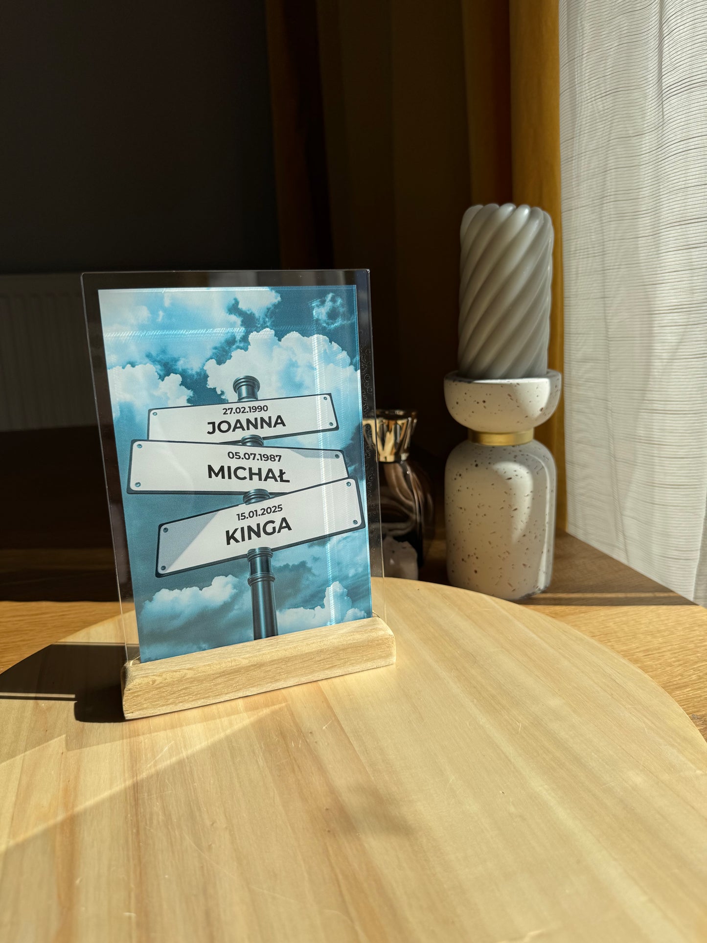 Personalizowana Tabliczka "Nasze wspólne drogi" - dla rodziny