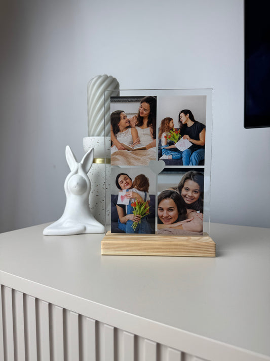 Personalizowana Tabliczka "4 miłosne zdjęcia" (3 wersje)