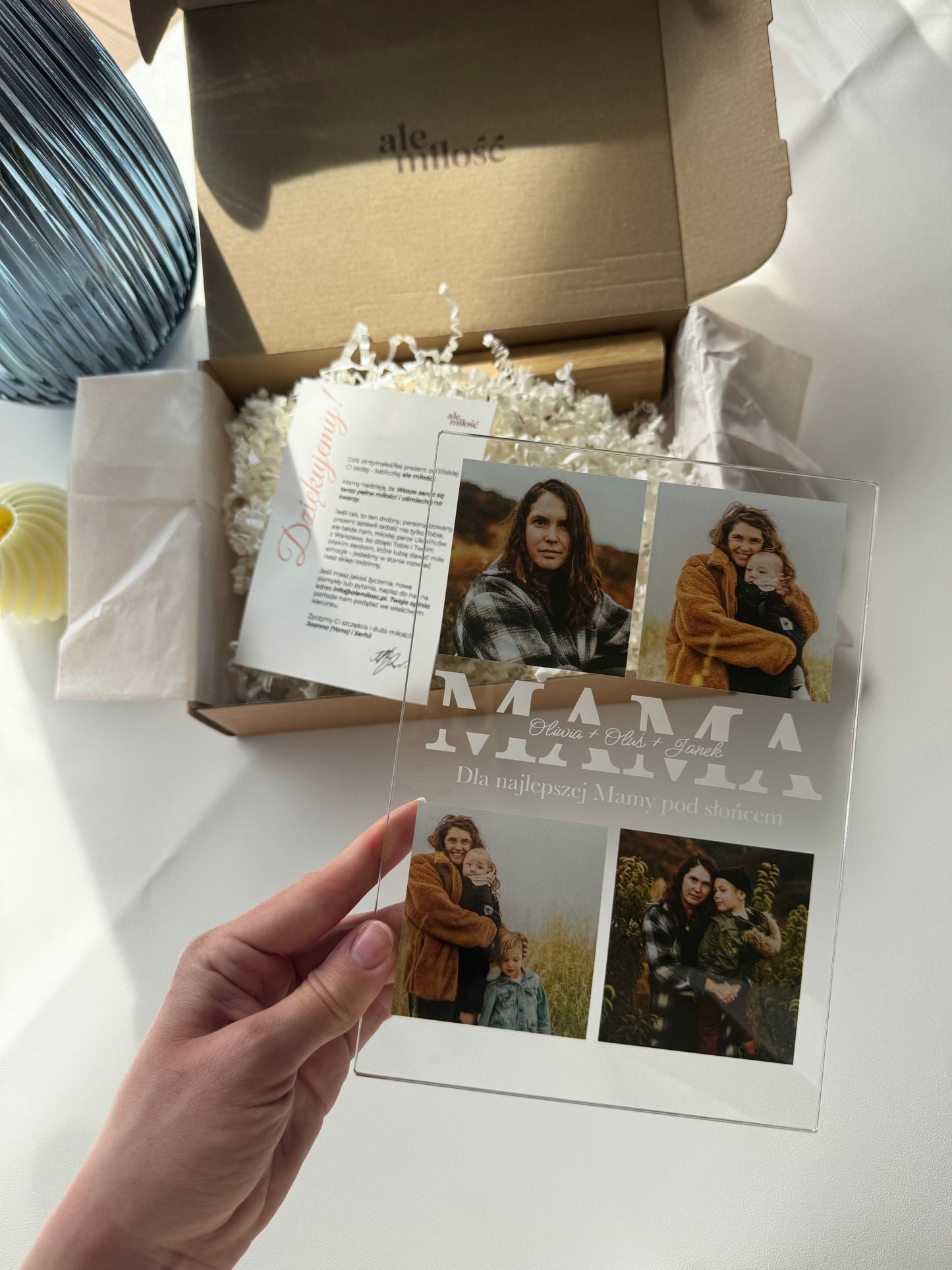 Personalizowana Tabliczka "Cztery Chwile z Mamą"