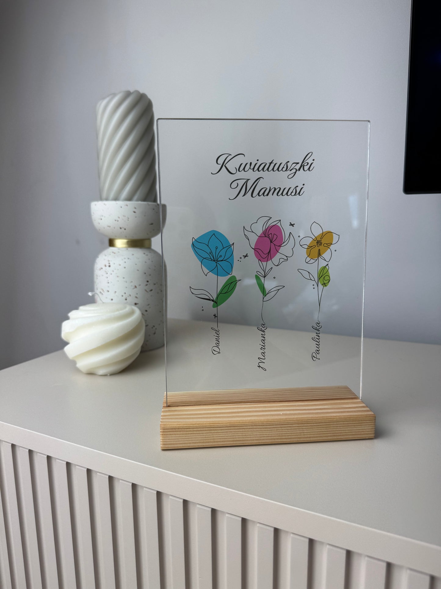 Personalizowana Tabliczka "Kwiatuszki Mamusi"