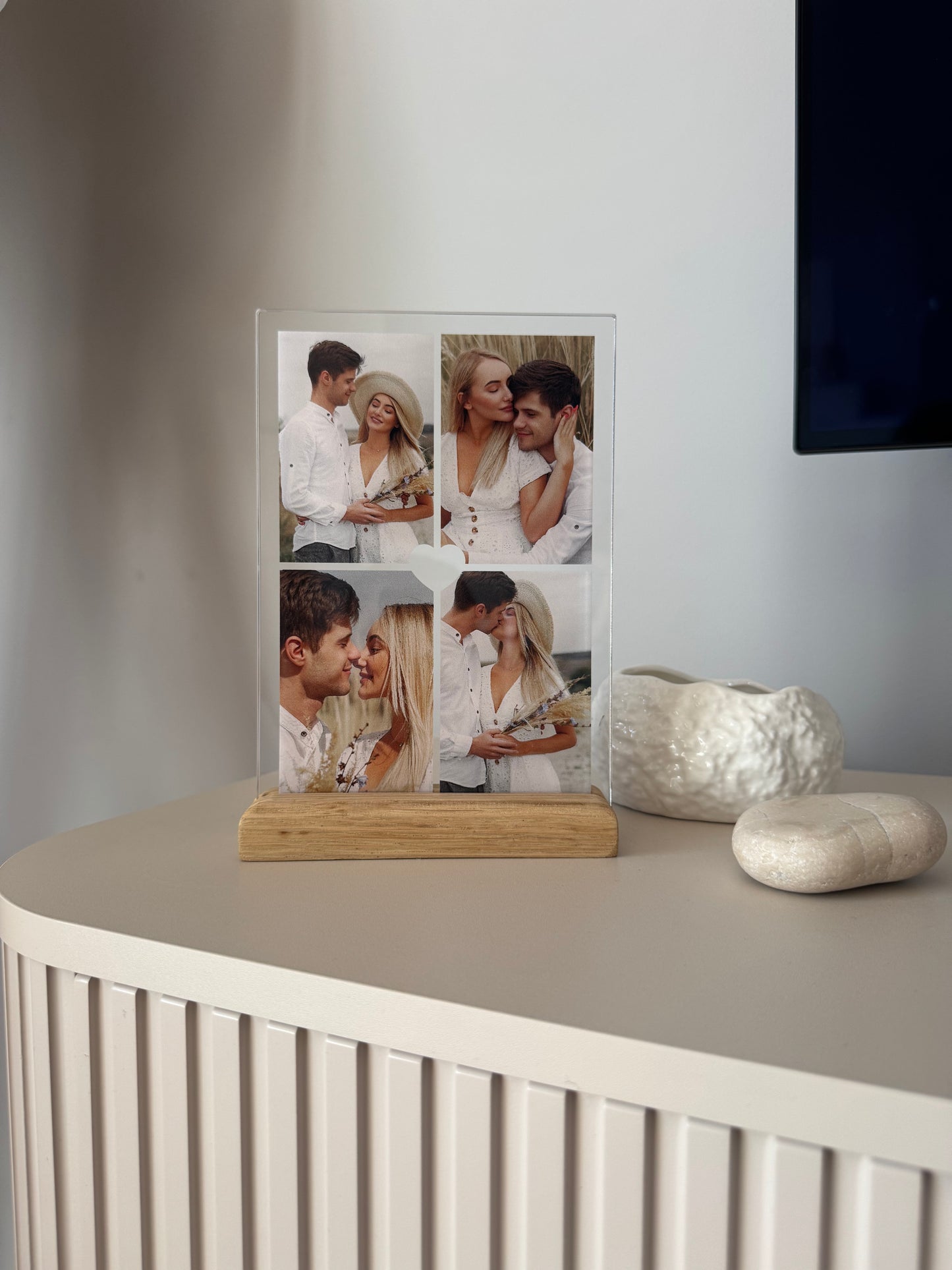 Personalizowana Tabliczka "4 miłosne zdjęcia" (3 wersje)