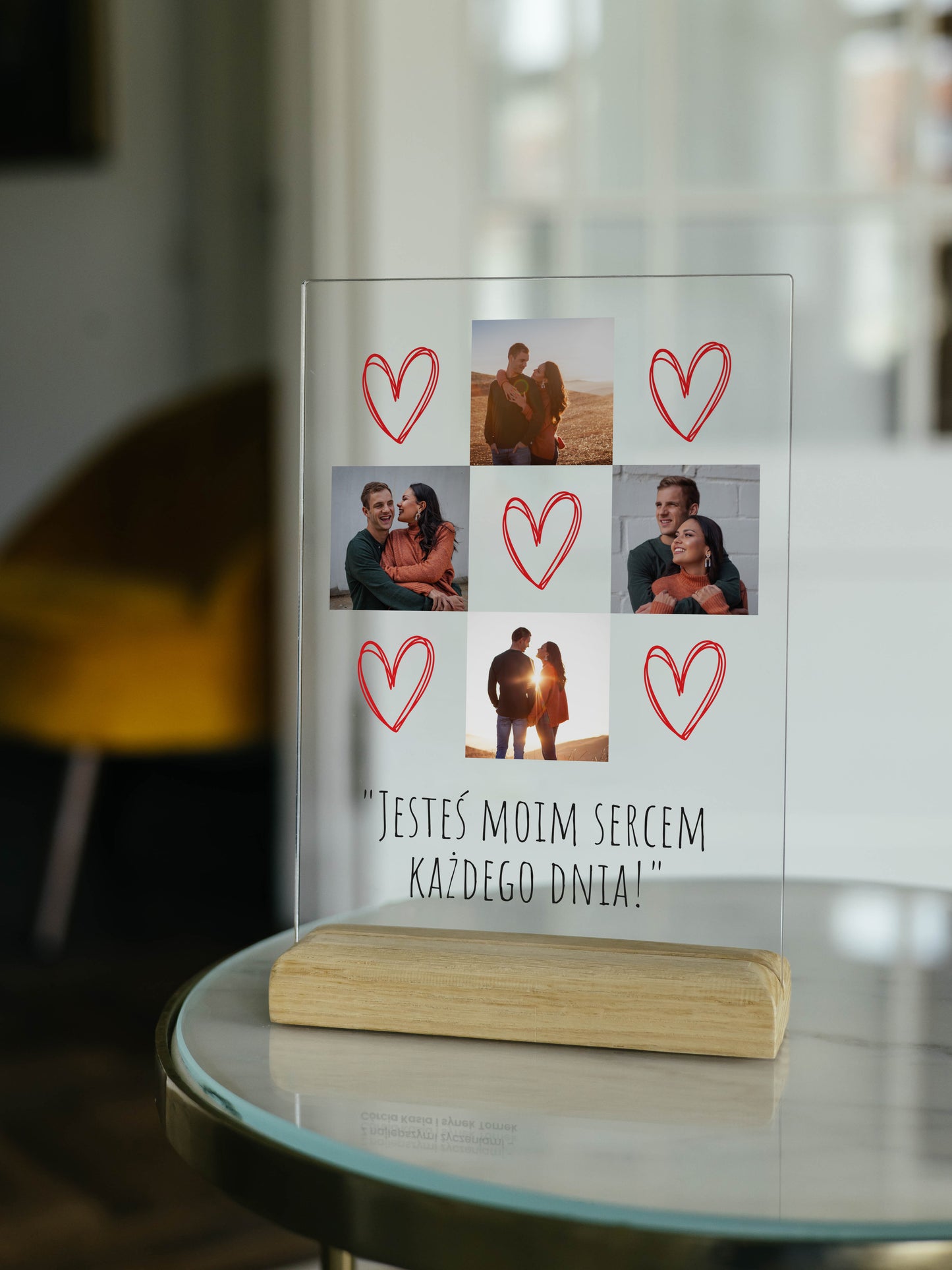 Personalizowana Tabliczka "Serduszka" - 4 zdjęcia