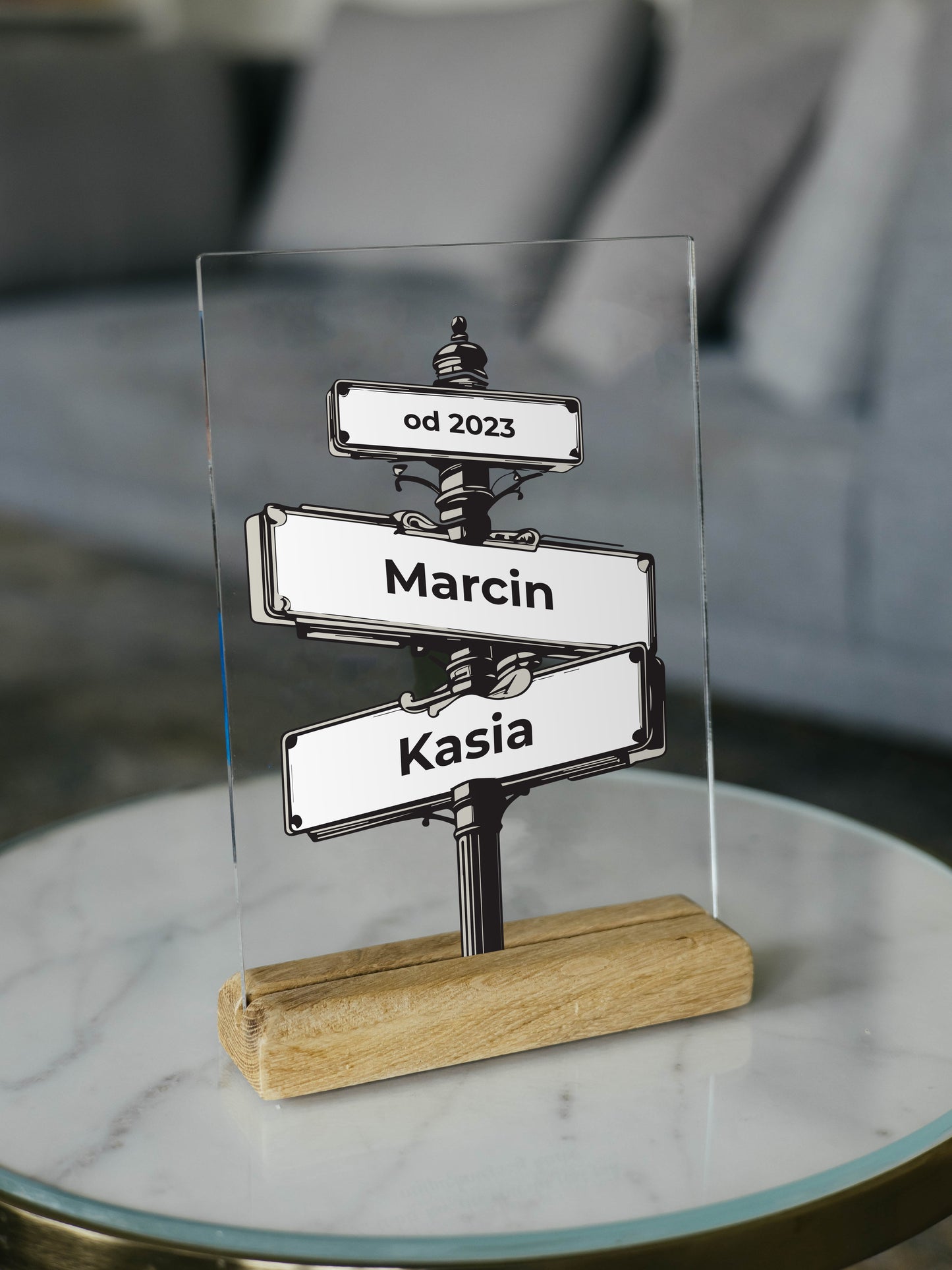 Personalizowana Tabliczka "Aleja wspólnej drogi" (2 wersje)