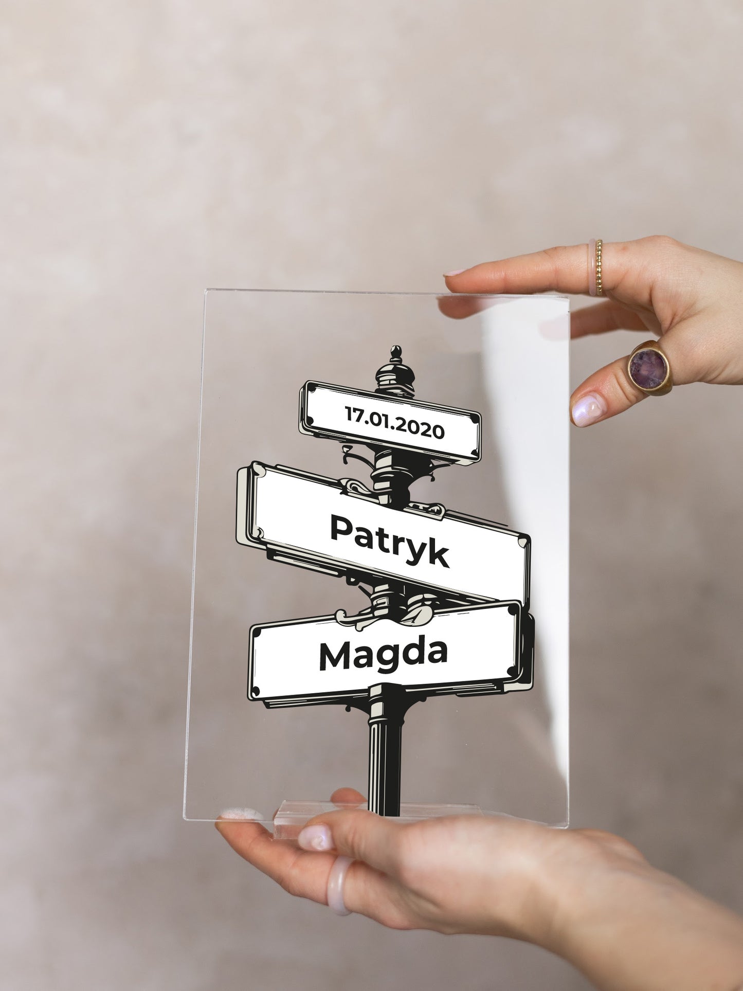 Personalizowana Tabliczka "Aleja wspólnej drogi" (2 wersje)