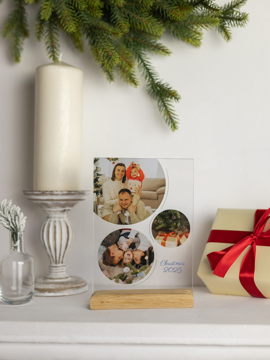 y Personalizowana tabliczka "Trzy bombki"