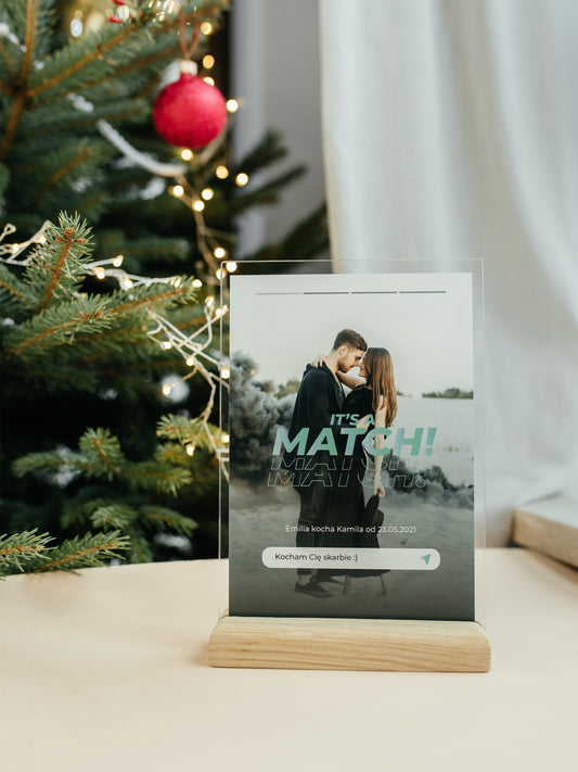 Personalizowana Tabliczka "It's a Match 2.0"