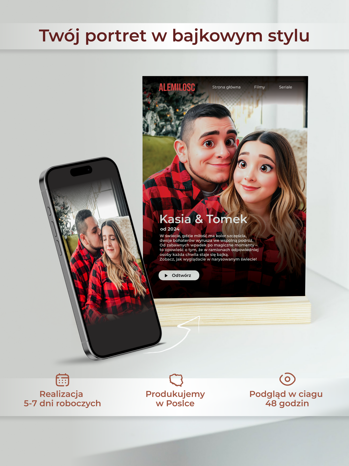 Ale Miłość™ Tabliczka "Nasza bajka"