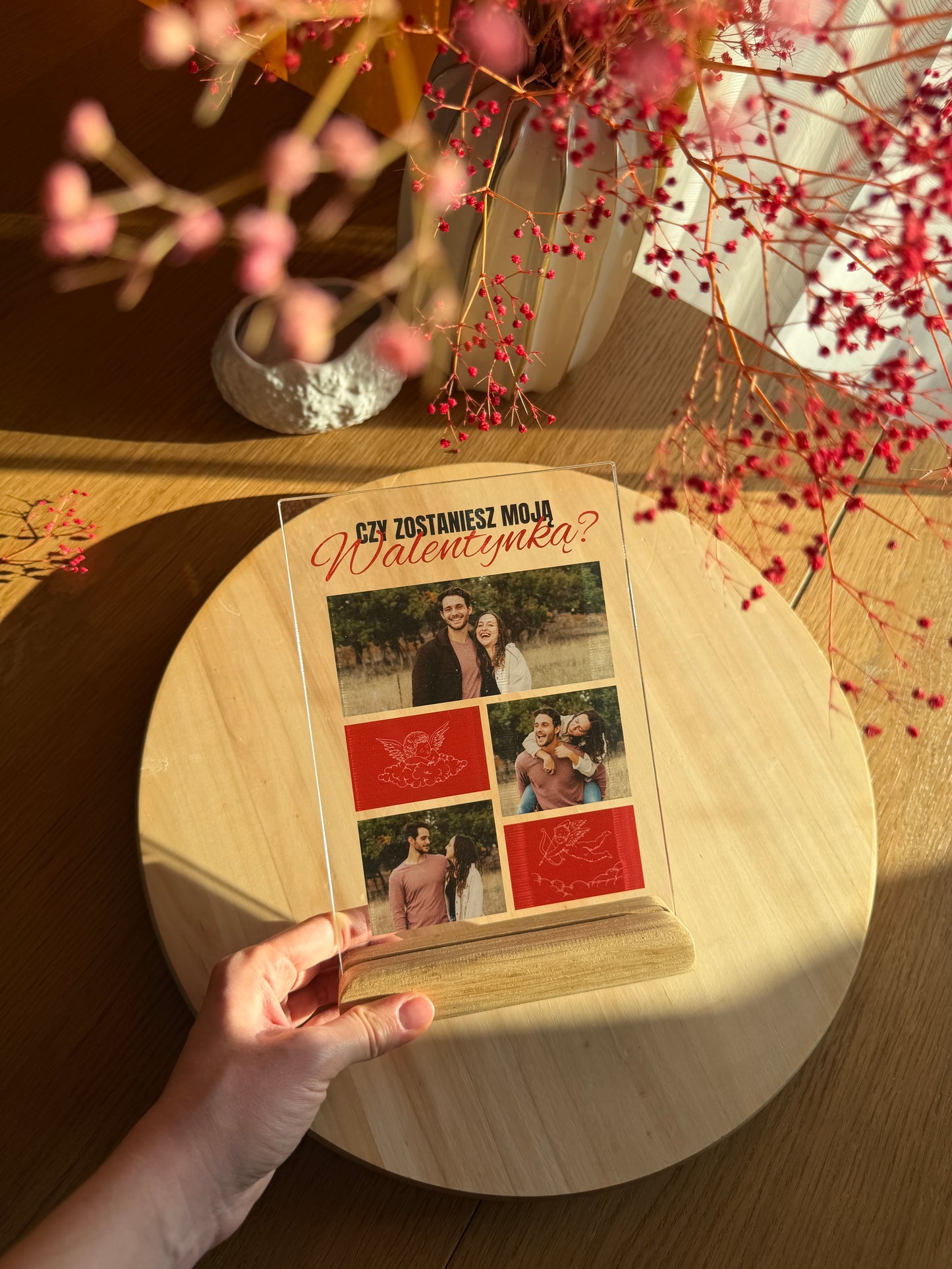 Personalizowana Tabliczka "Czy zostaniesz Moją Walentynką?"