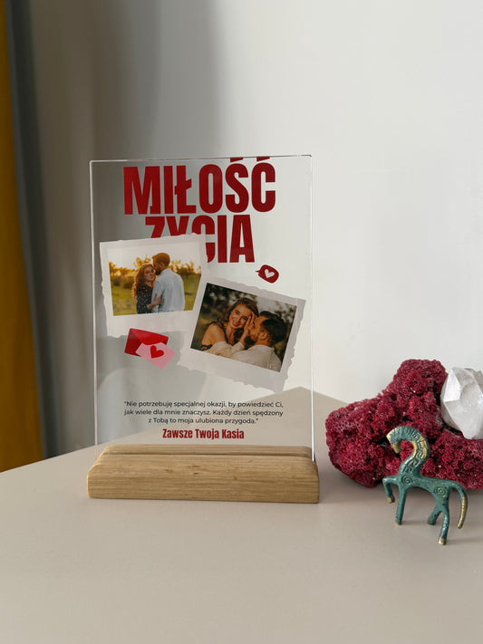 Personalizowana Tabliczka "Miłość Życia"