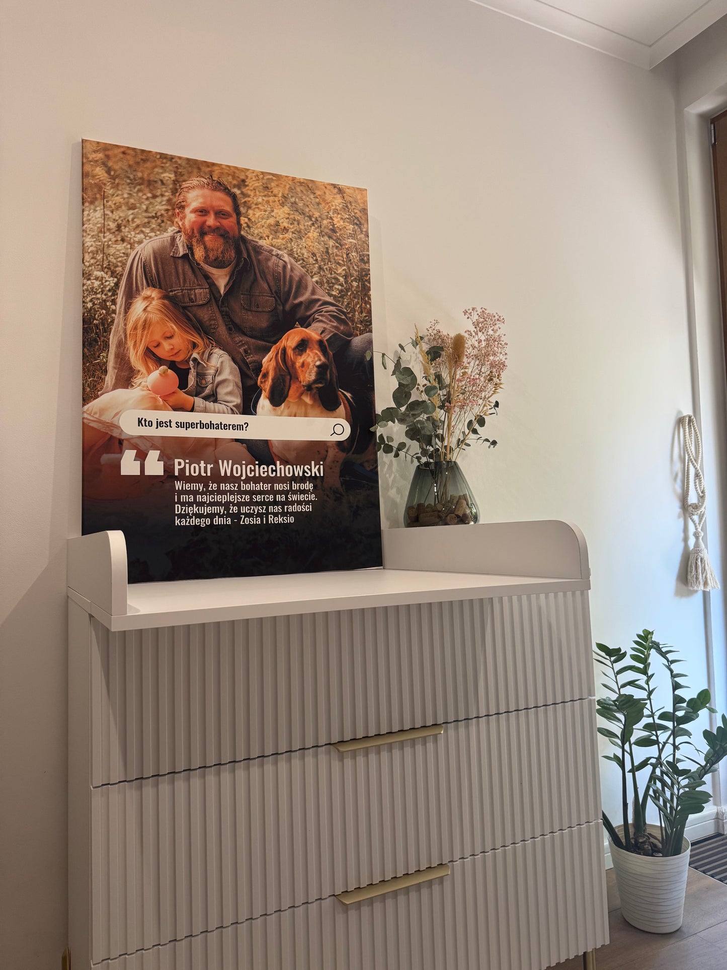 Personalizowane Płótno "Kto jest SuperBohaterem?"