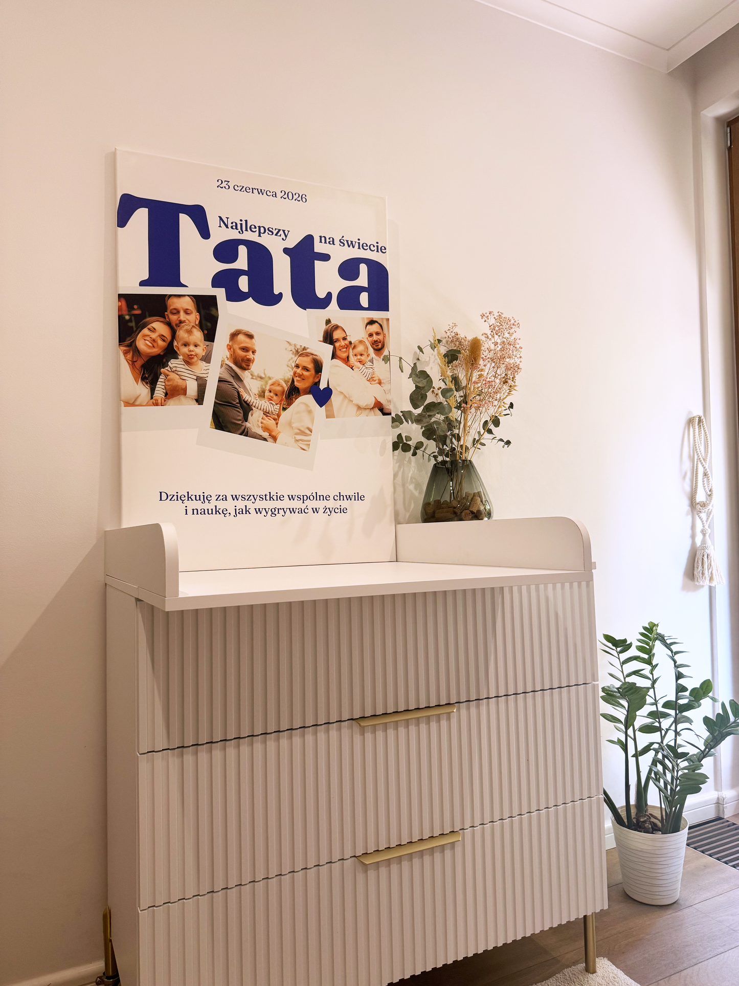 Personalizowane Płótno "Tata Polaroid"