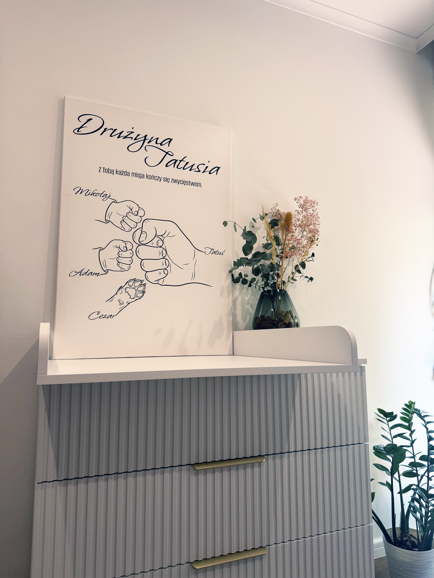 Personalizowane Płótno "Drużyna Tatusia" (6 wersji)
