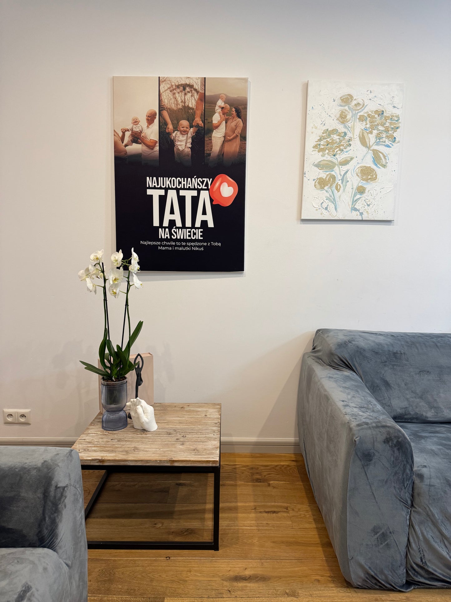 Personalizowane Płótno "Trzy Kadry z Tatą"