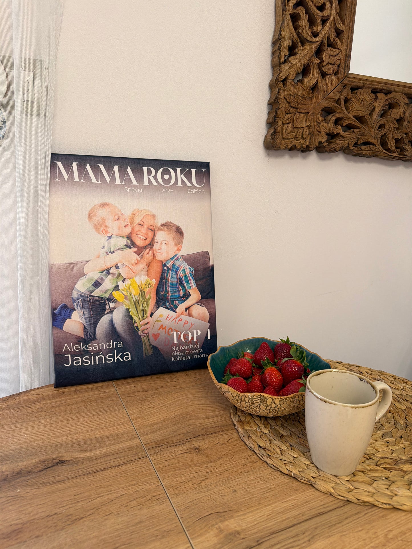 Personalizowane Płótno "Mama Roku"