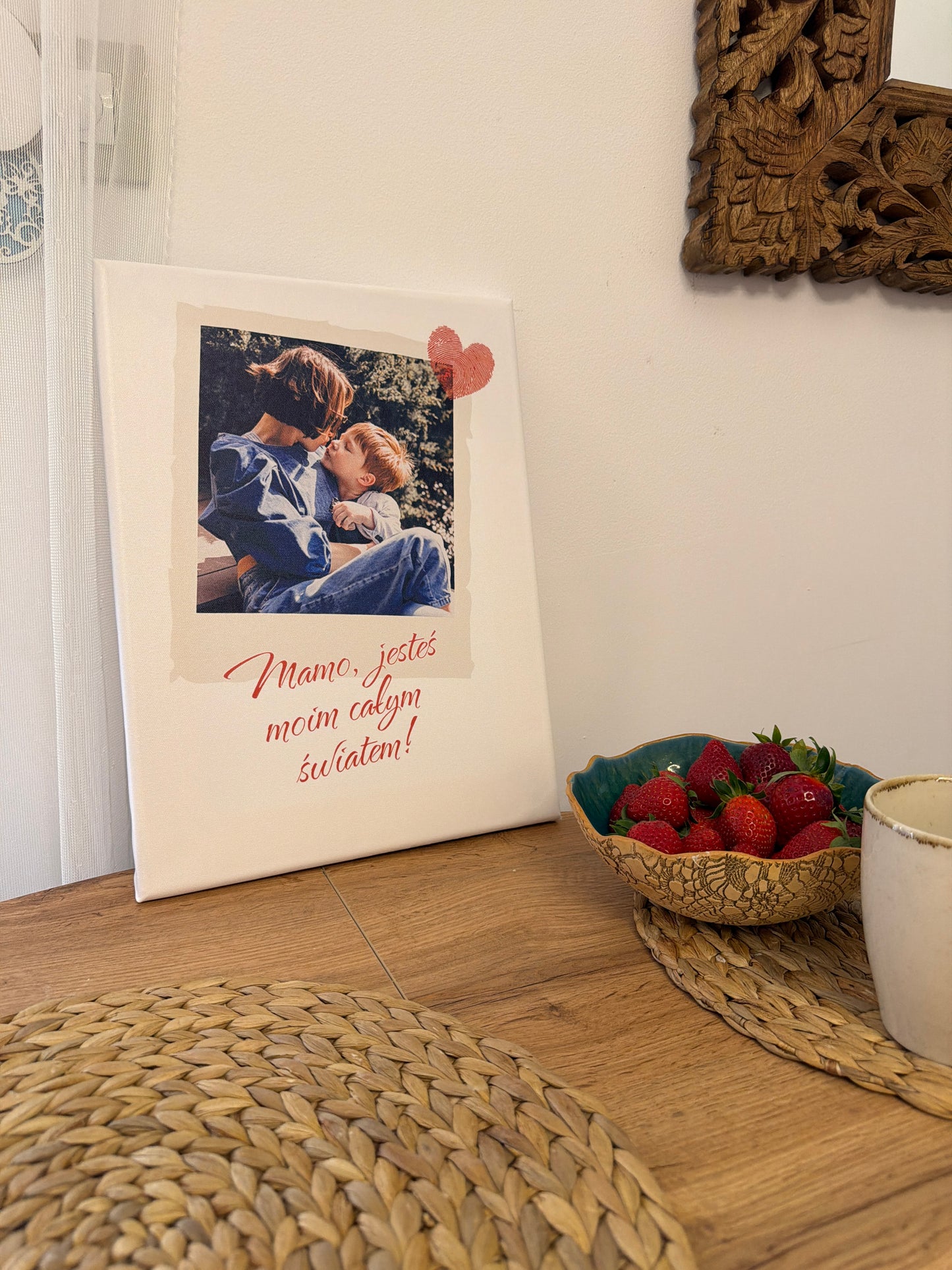 Personalizowane Płótno "Mama Polaroid" (1 zdjęcie)