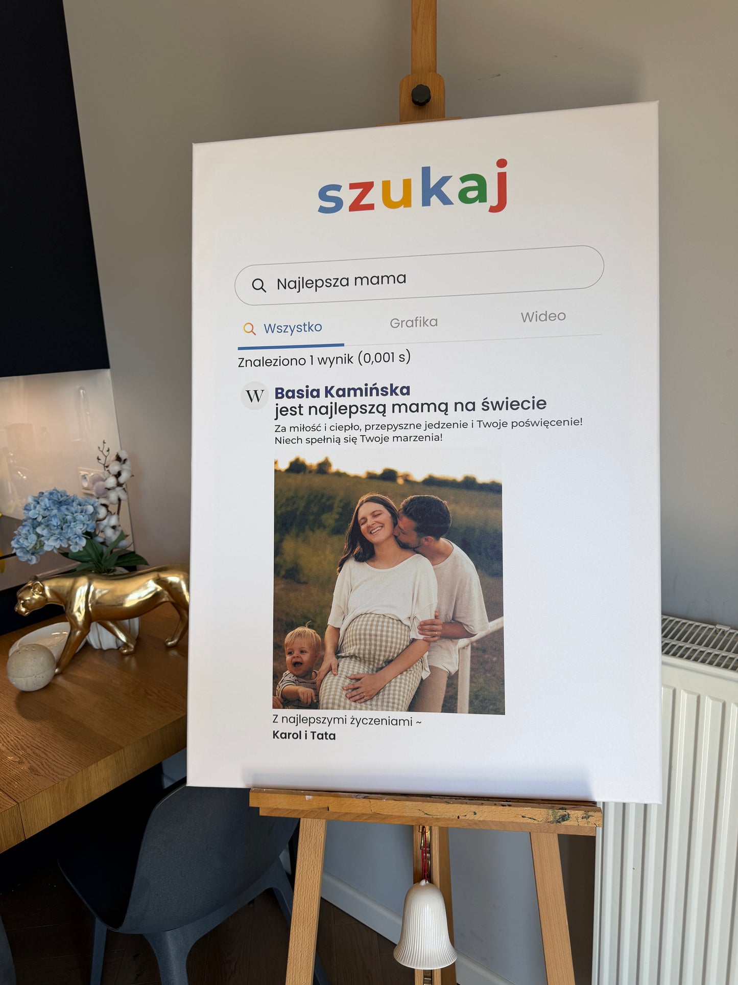 Personalizowane Płótno "Szukaj" dla Mamy / Żony / Dziewczyny / Babci