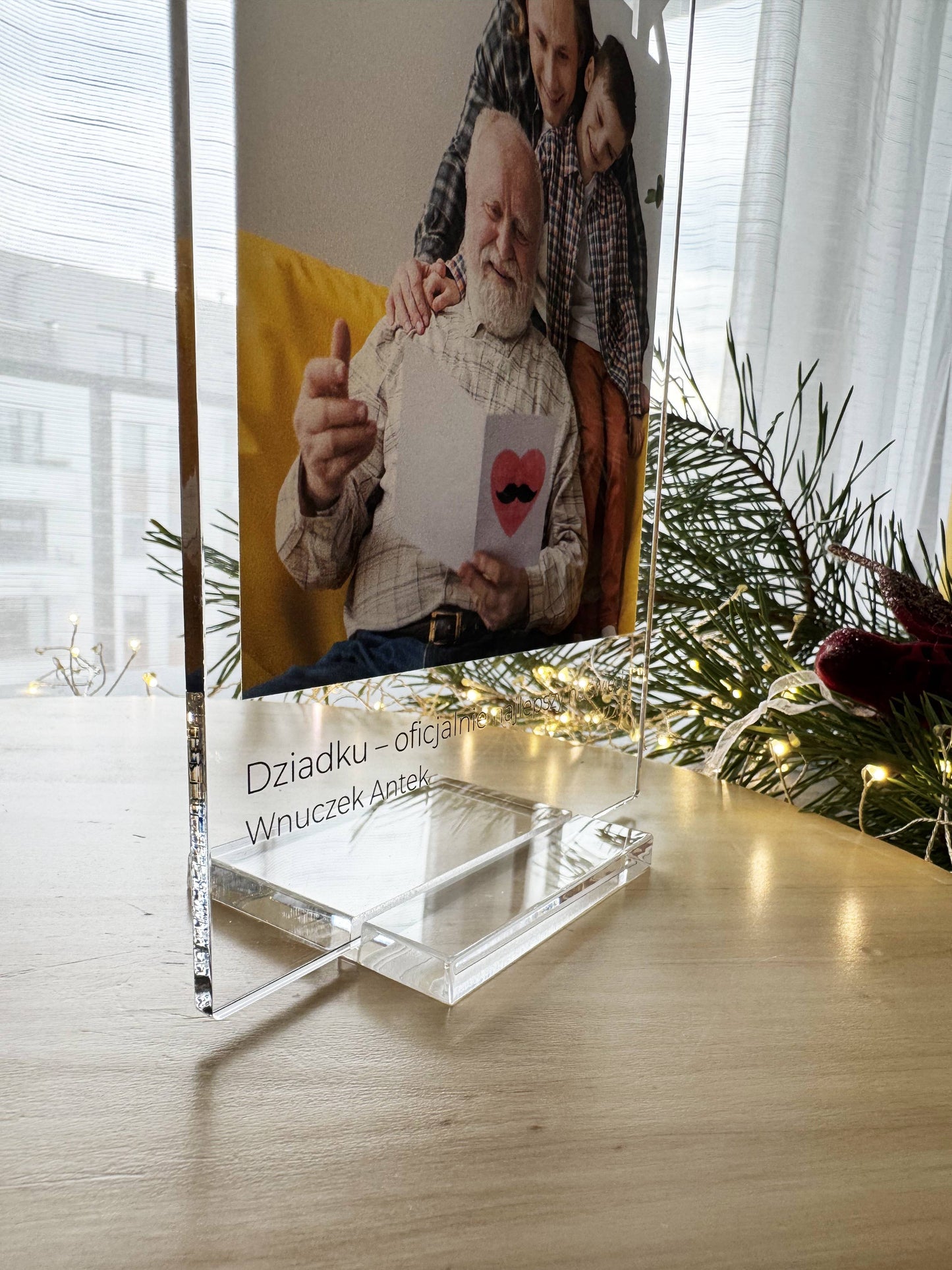 Personalizowana Tabliczka "Babcia/Dziadek – z miłością w kadrze"