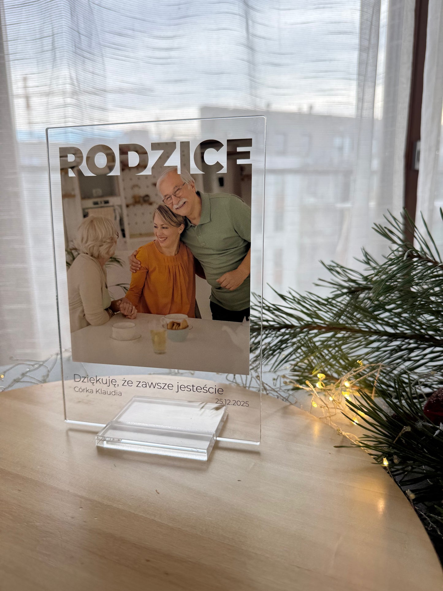 Personalizowana Tabliczka "Rodzice/Dziadkowie – z miłością w kadrze"