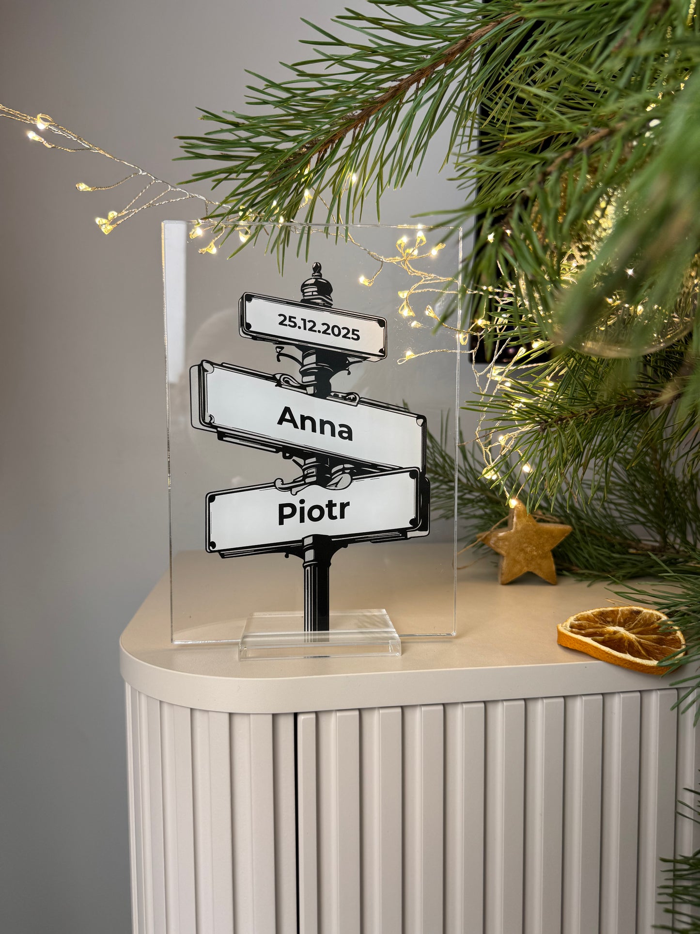 Personalizowana Tabliczka "Aleja wspólnej drogi" (2 wersje)