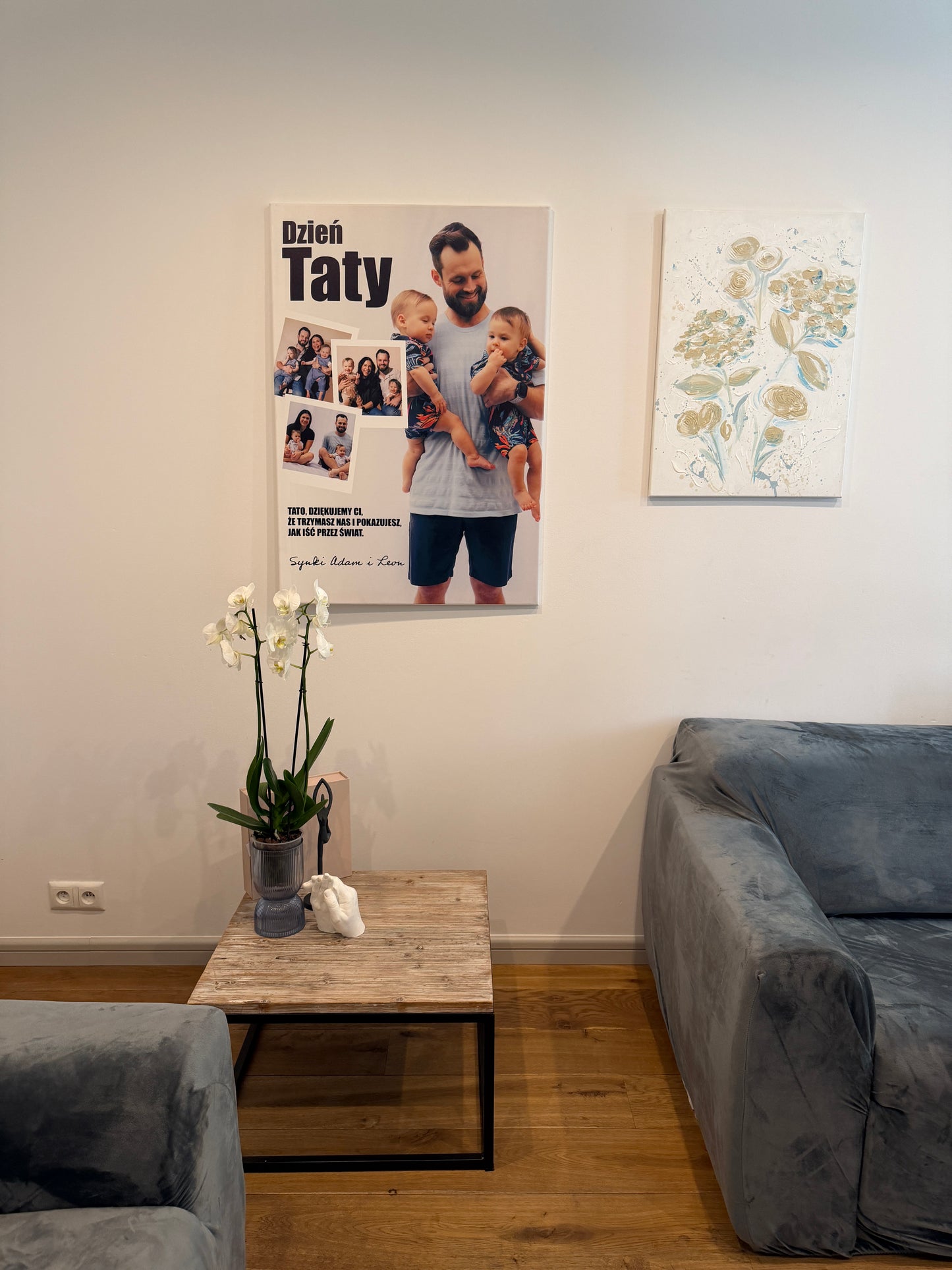 Personalizowane Płótno "Dzień Taty – Płótno z Polaroidami"