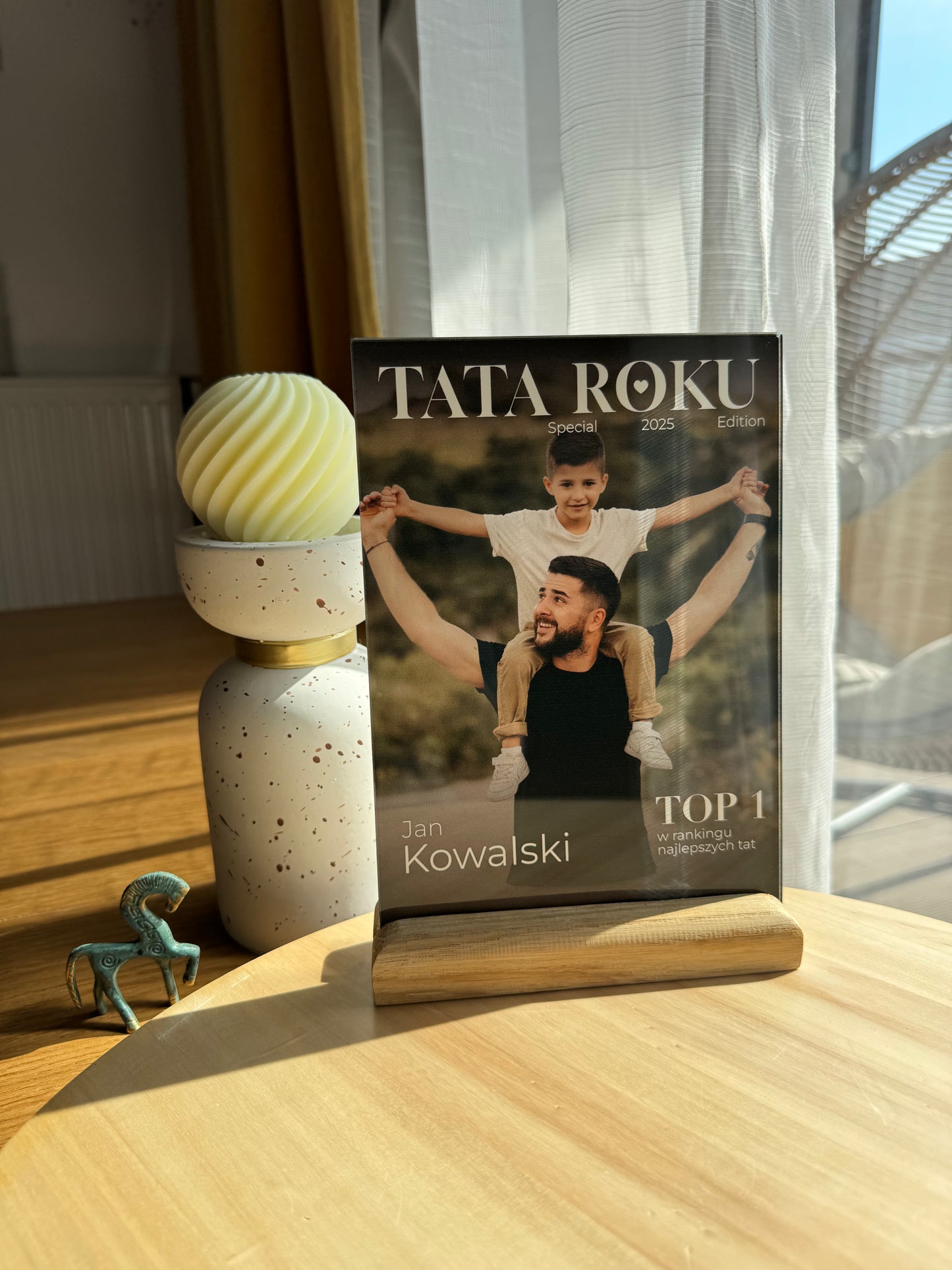 Personalizowana Tabliczka "Tata Roku"
