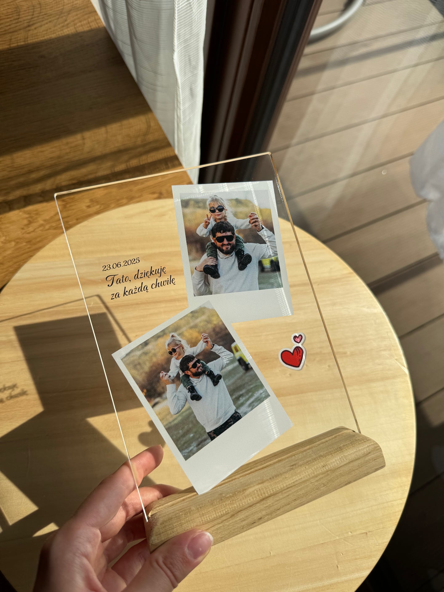 Personalizowana Tabliczka "Polaroid" (2 lub 3 zdjęcia)