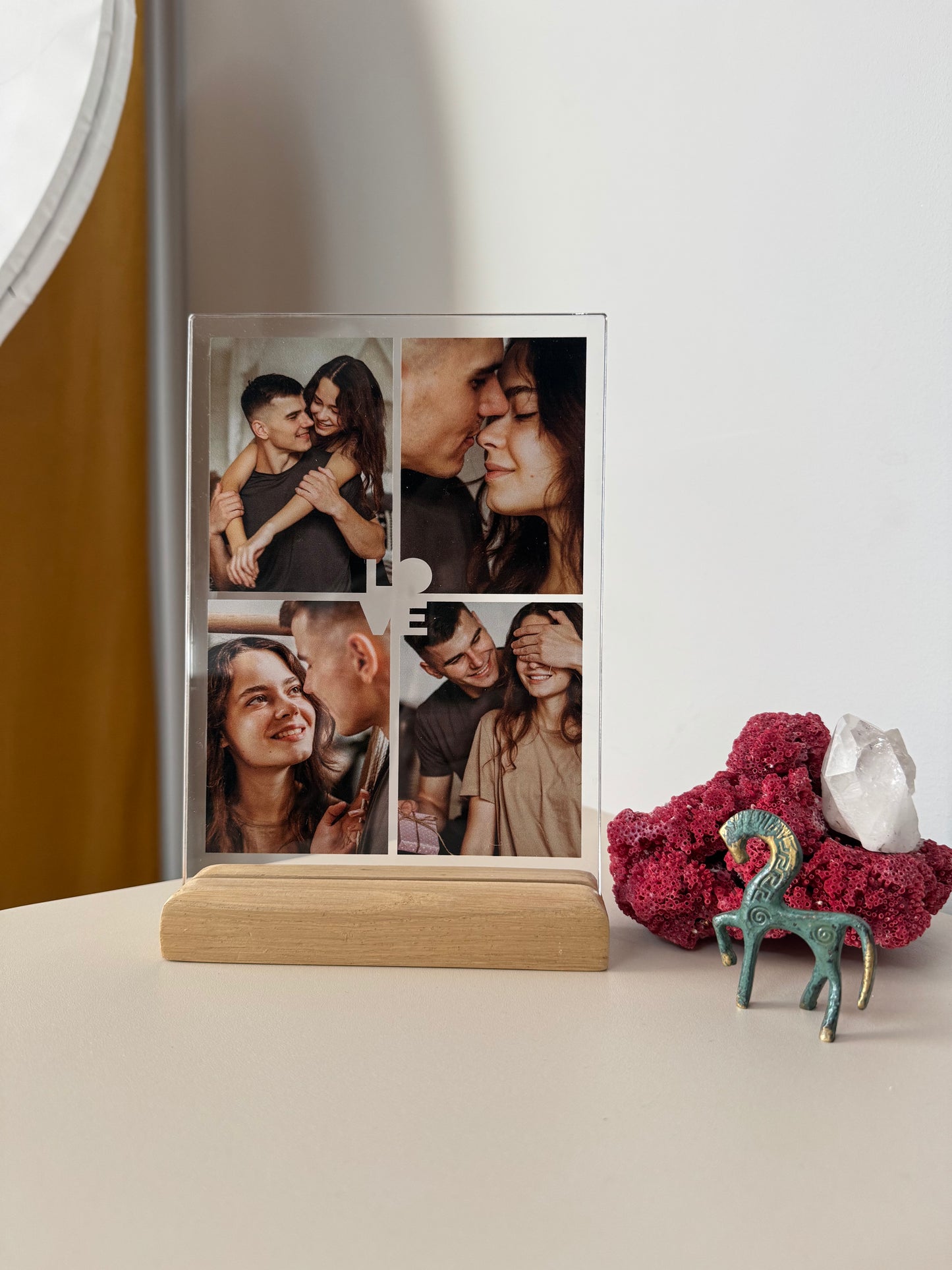 Personalizowana Tabliczka "4 miłosne zdjęcia" (3 wersje)