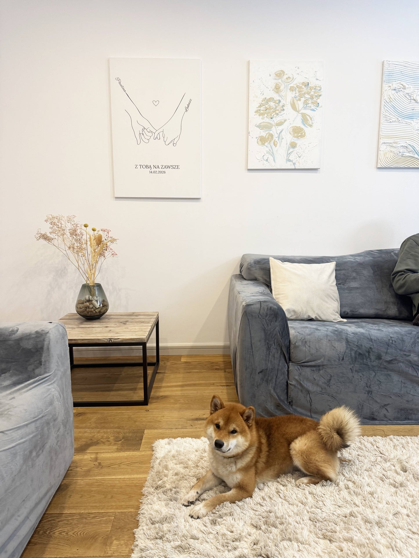 Personalizowane Płótno "Miłość w linii" (2 wersji)