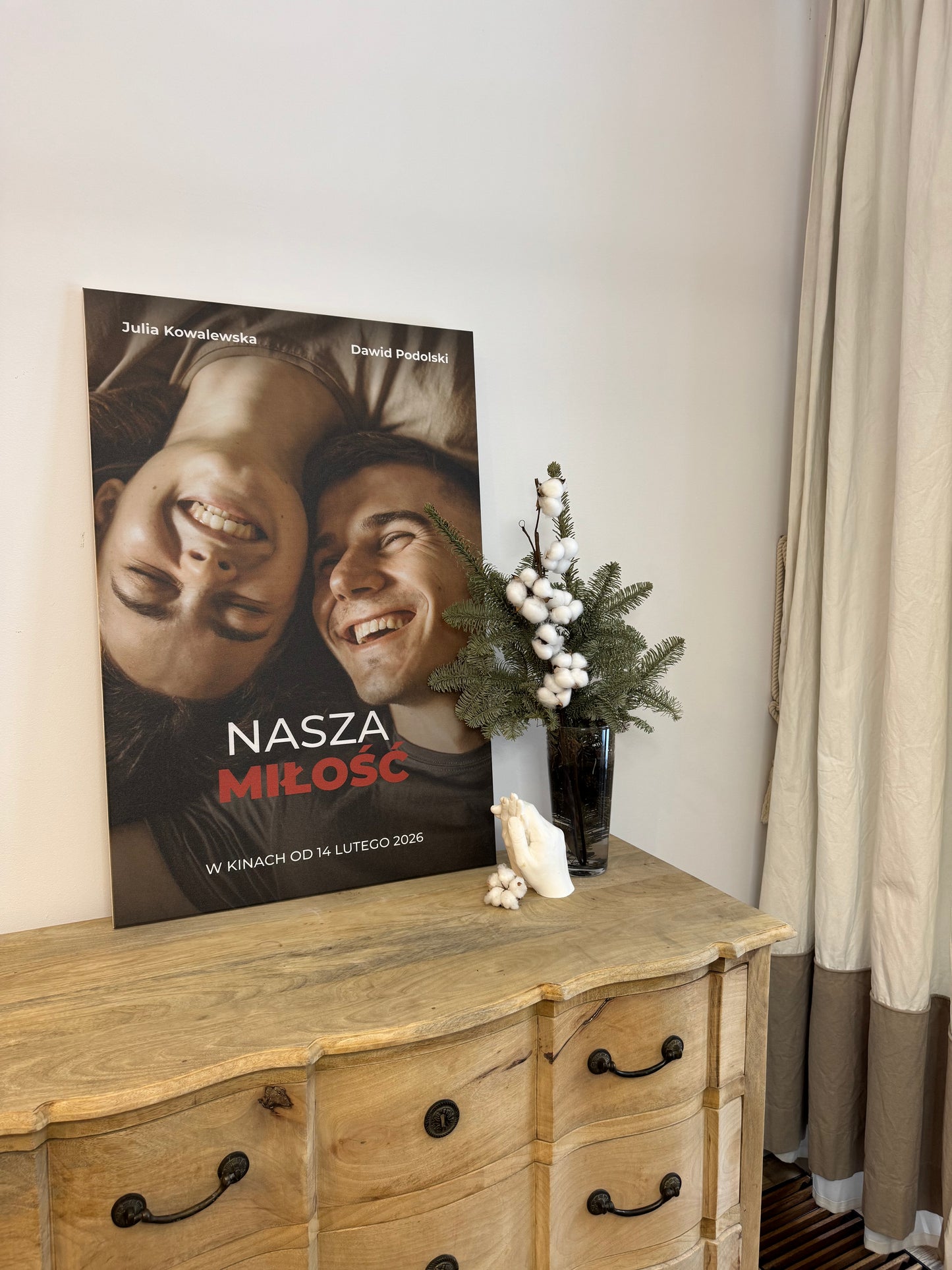 Personalizowane Płótno "Jesteśmy w filmie"