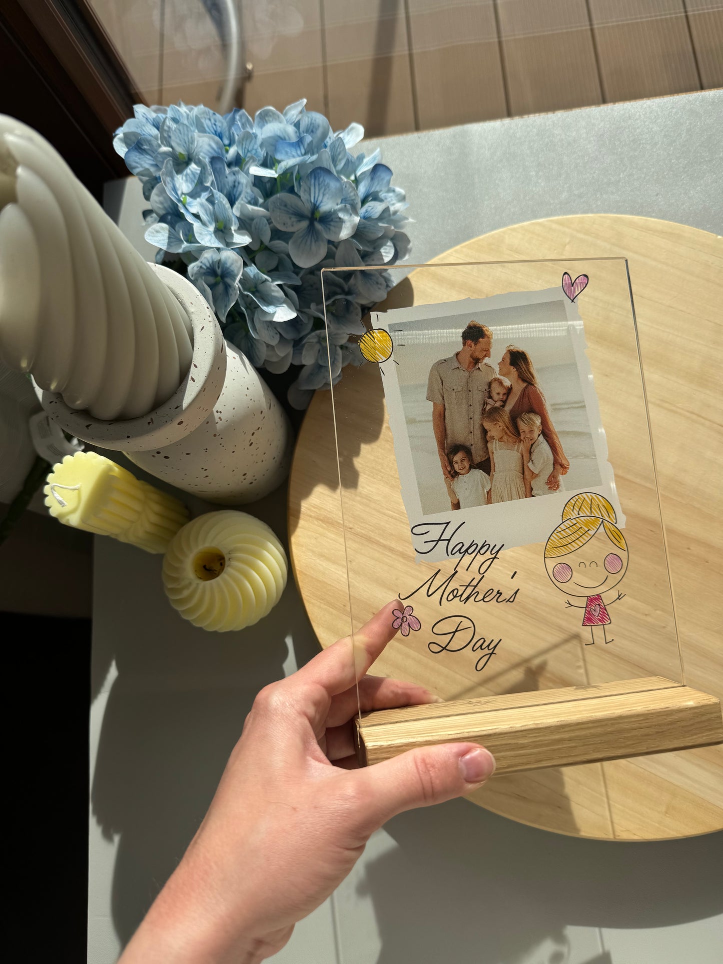 Personalizowana Tabliczka "Mama Polaroid" (1 zdjęcie)