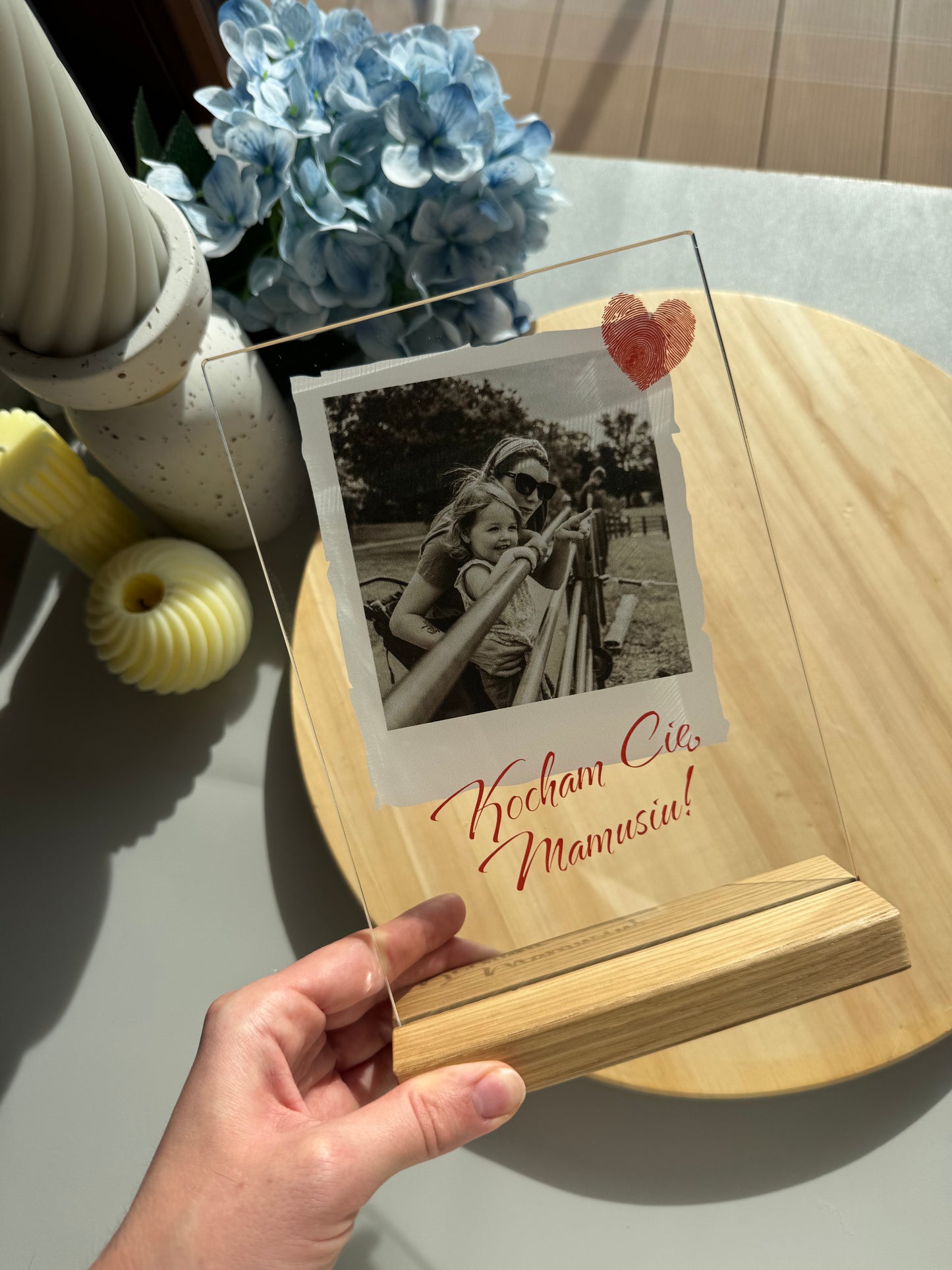 Personalizowana Tabliczka "Mama Polaroid" (1 zdjęcie)