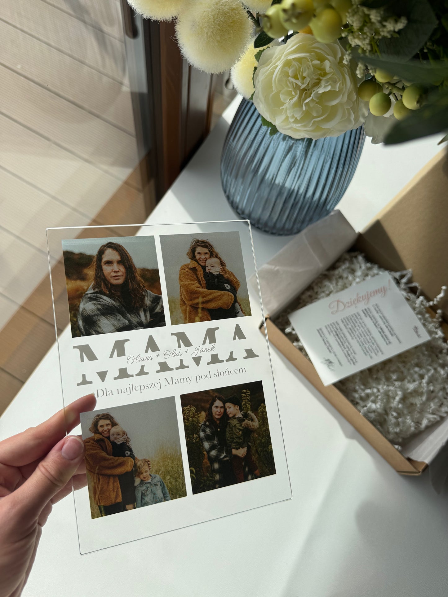 Personalizowana Tabliczka "Cztery Chwile z Mamą"