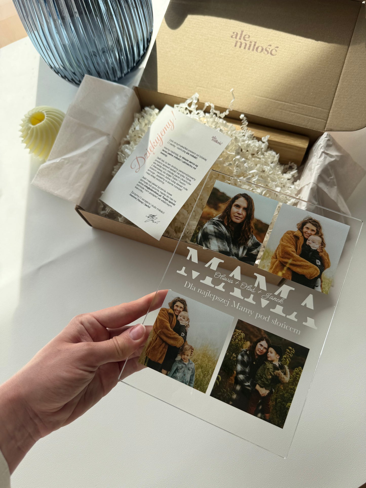 Personalizowana Tabliczka "Cztery Chwile z Mamą"