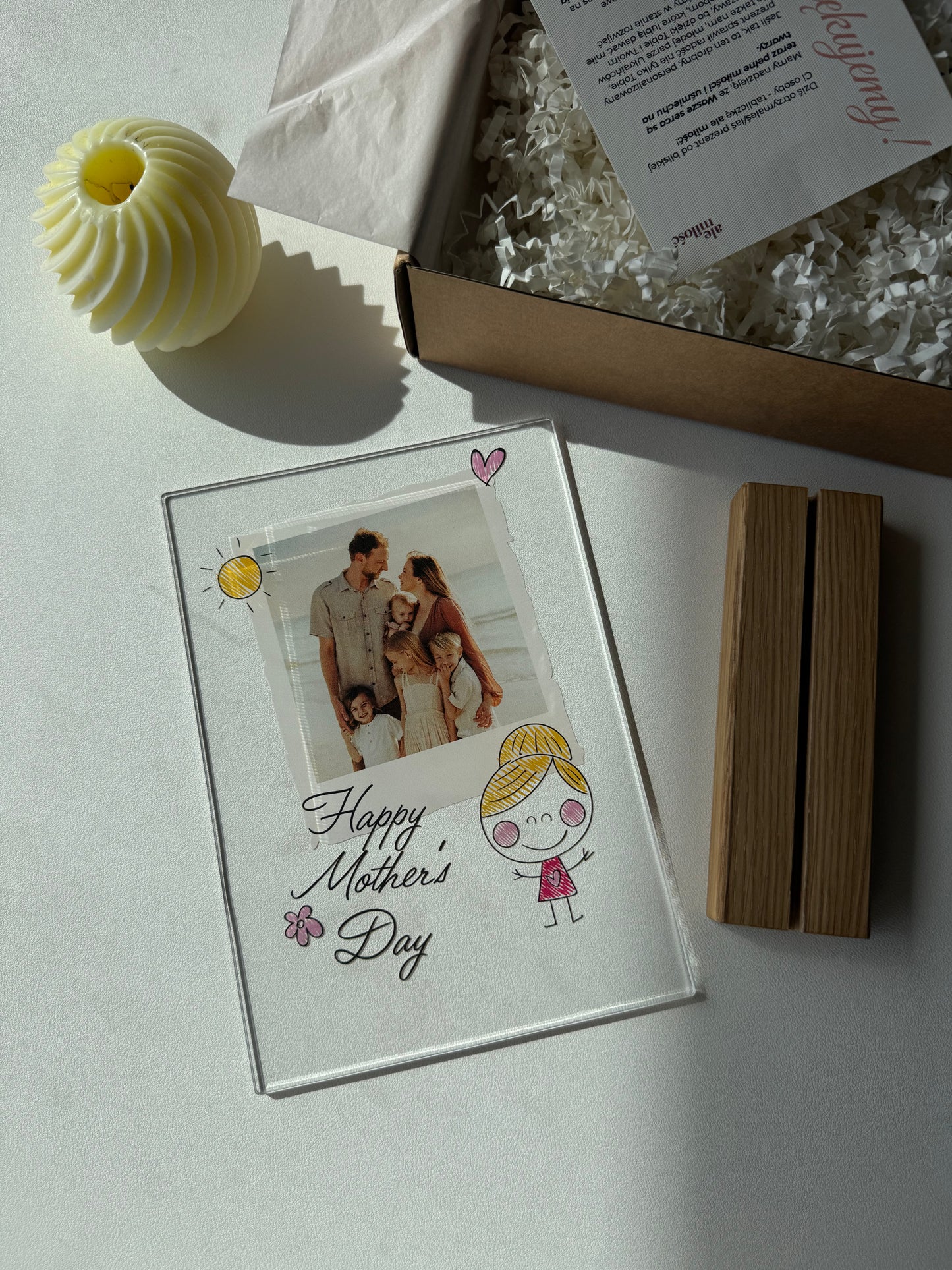 Personalizowana Tabliczka "Mama Polaroid" (1 zdjęcie)