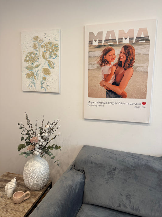 Personalizowane Płótno "MAMA – z miłością w kadrze"