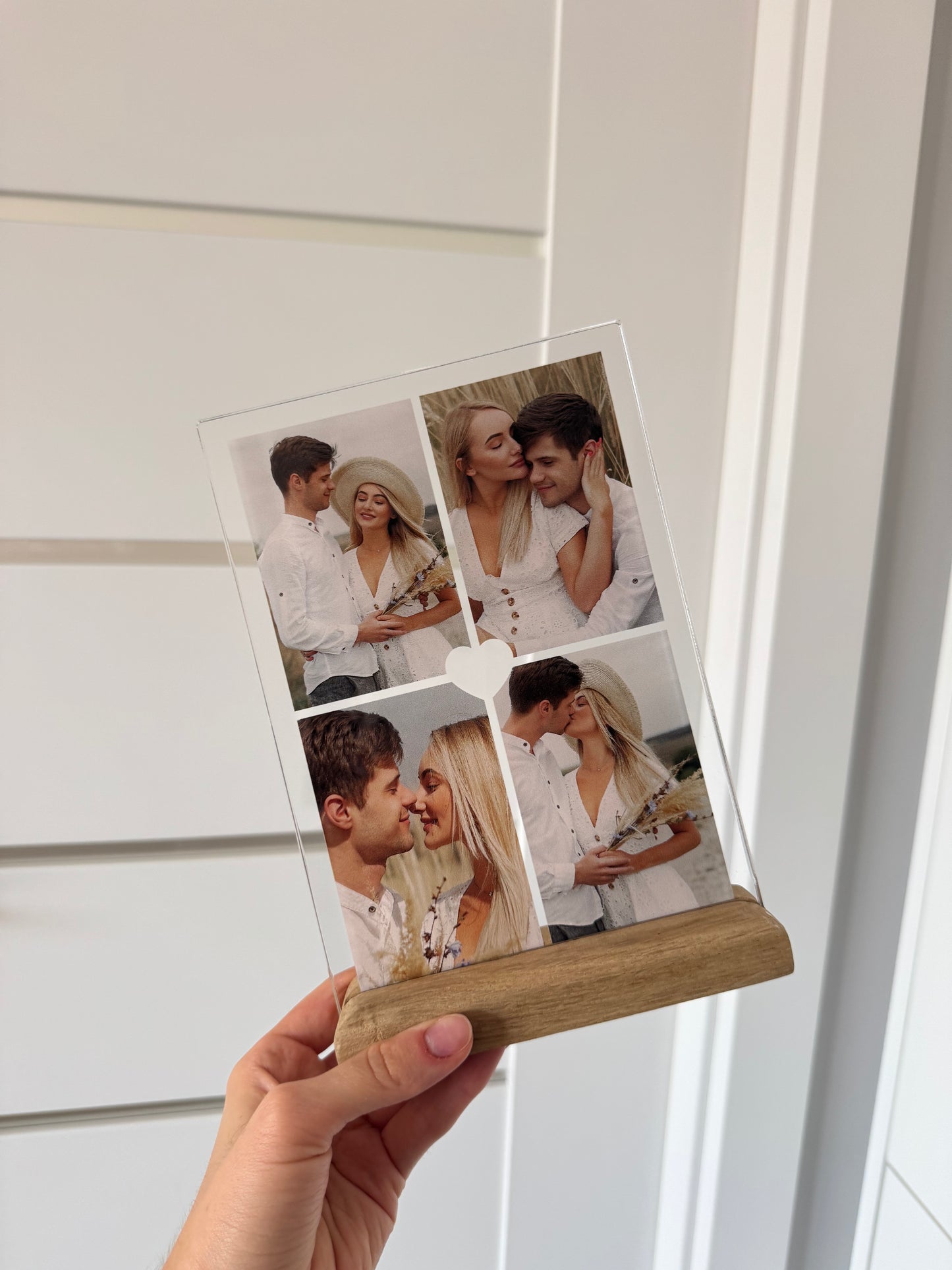 Personalizowana Tabliczka "4 miłosne zdjęcia" (3 wersje)