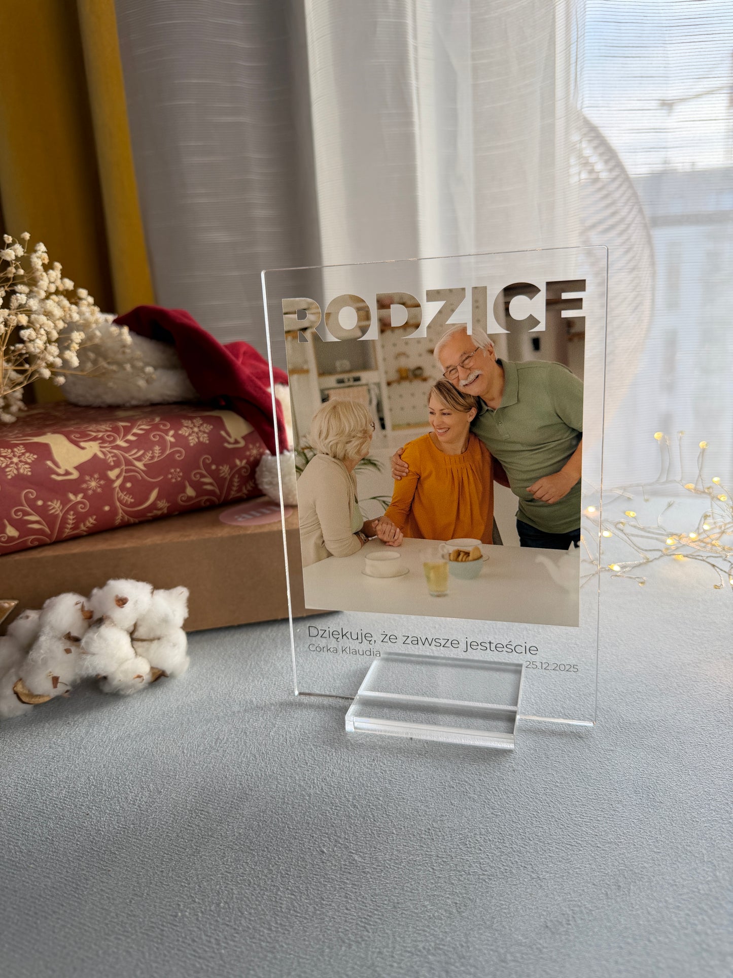 Personalizowana Tabliczka "Rodzice/Dziadkowie – z miłością w kadrze"