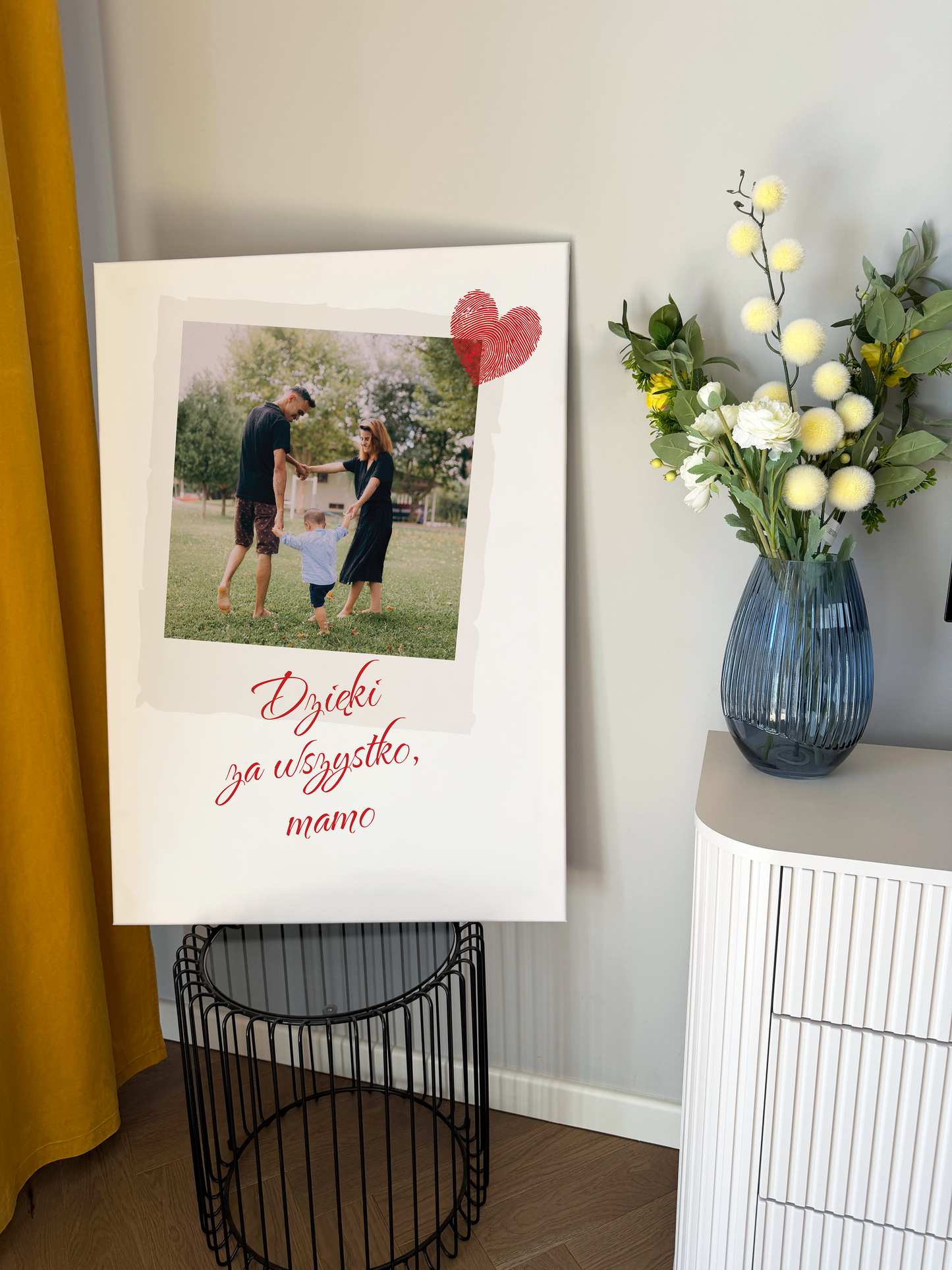 Personalizowane Płótno "Mama Polaroid" (1 zdjęcie)