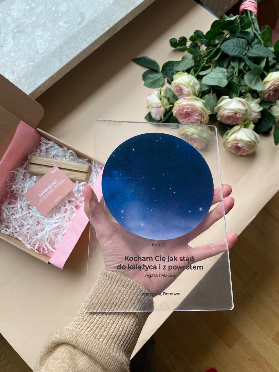 Tabliczka Personalizowana z Gwiezdnym Niebem